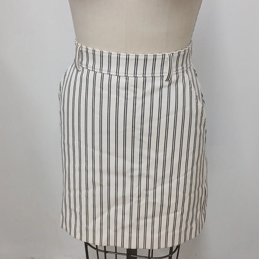 Ann Taylor Striped Cotton Blend Skirt / Size 2